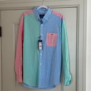 NWT Vineyard Vines Party Tucker Shirt Size L